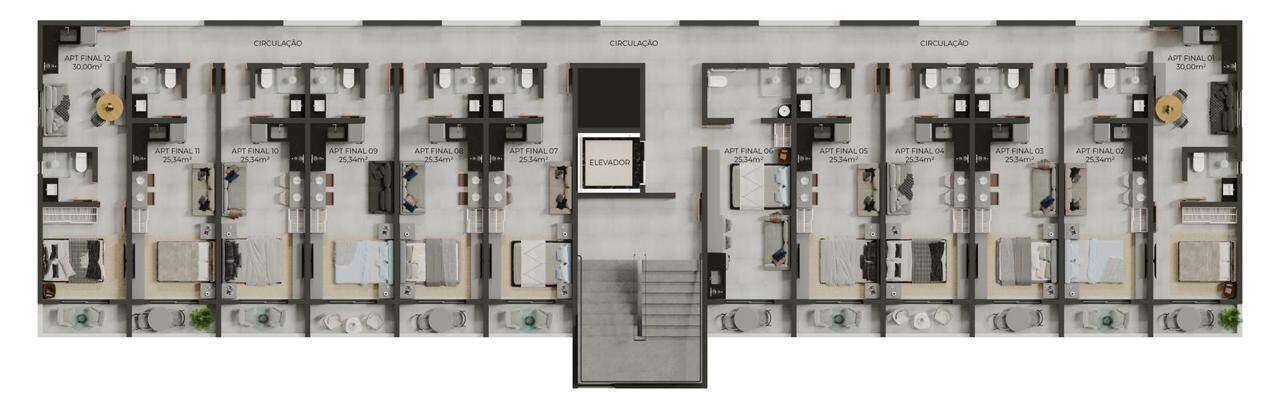Flat à venda no Intermares: 
