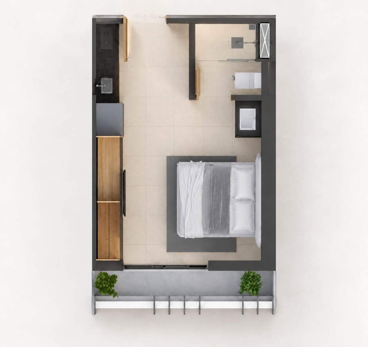 Flat à venda no Jardim Oceania: 