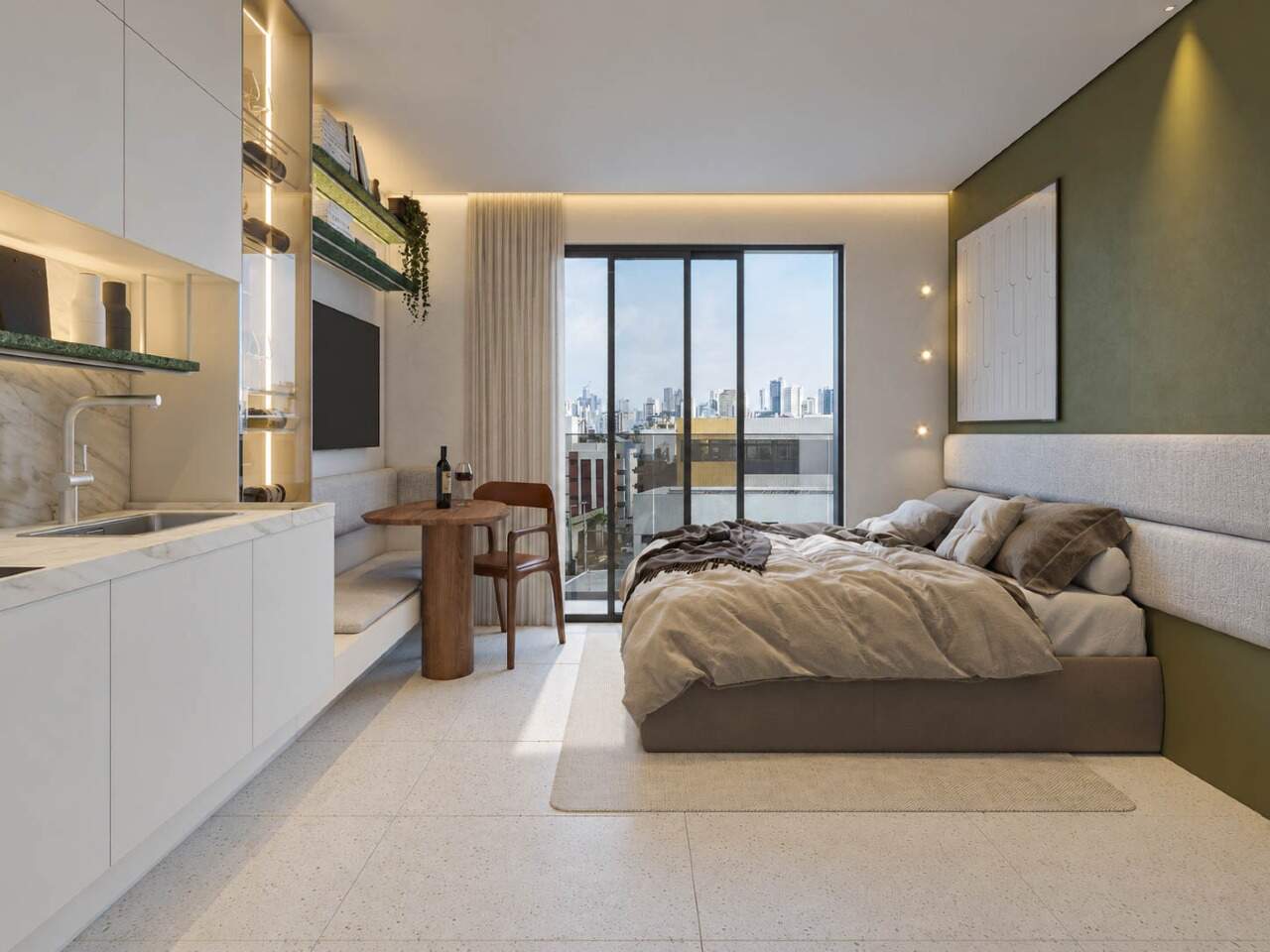 Flat à venda no Jardim Oceania: 