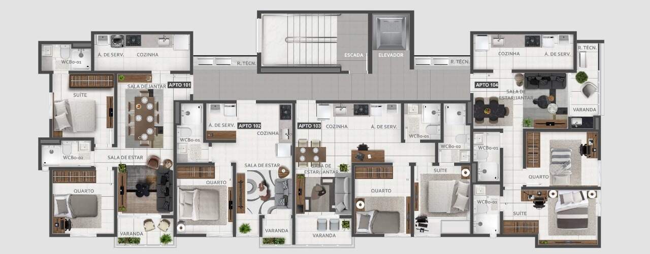 Apartamento à venda no Intermares: 