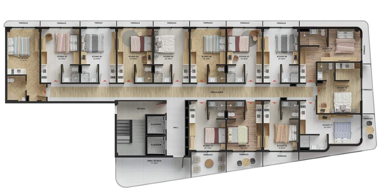 Flat à venda no Cabo Branco: 