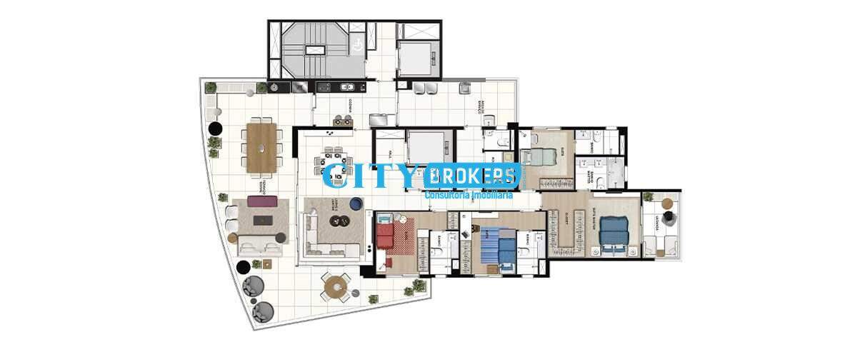 Apartamento à venda com 4 quartos, 254m² - Foto 44