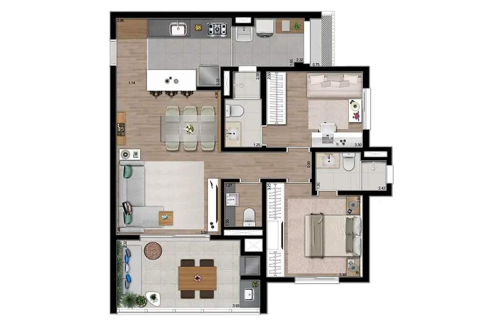 Apartamento à venda com 2 quartos, 76m² - Foto 23