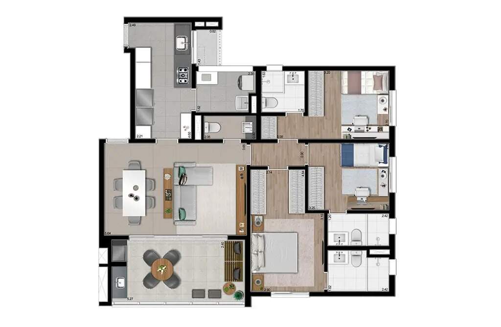 Apartamento à venda com 2 quartos, 76m² - Foto 24