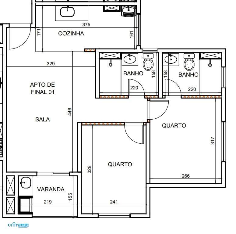 Apartamento de 2 quartos a à venda 590.000,00 no bairro Vila Augusta Guarulhos: 