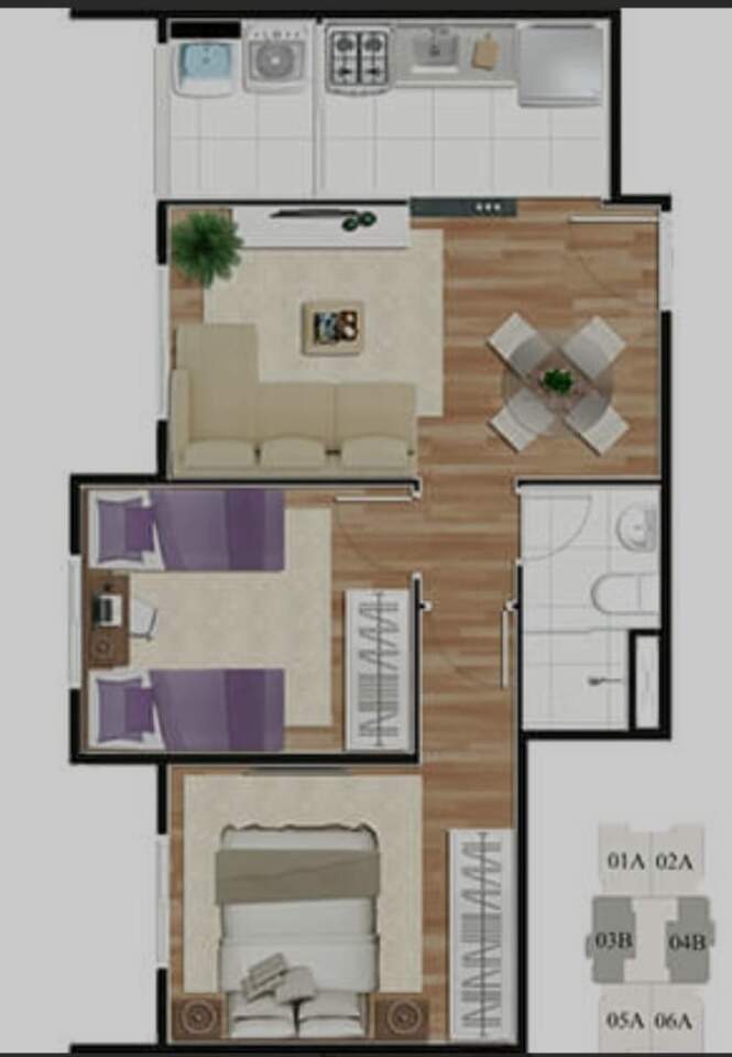 Apartamento à venda com 2 quartos, 42m² - Foto 25