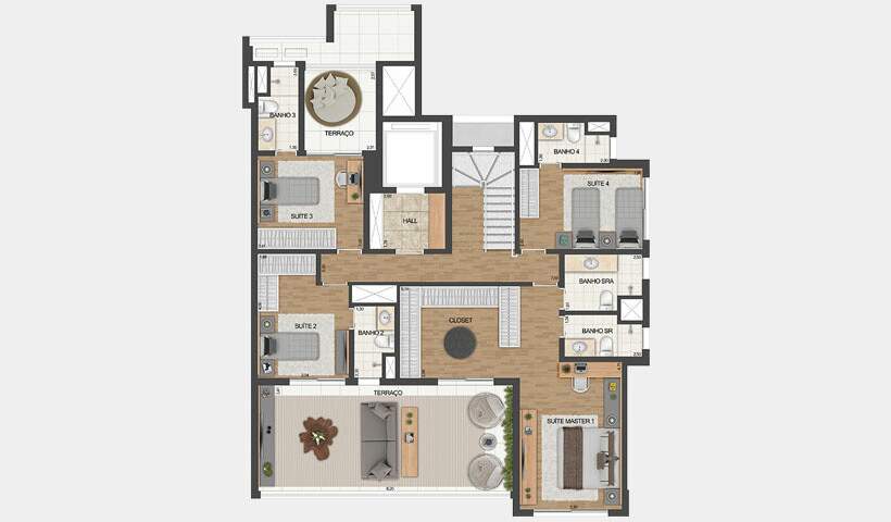 Apartamento à venda com 3 quartos, 163m² - Foto 6