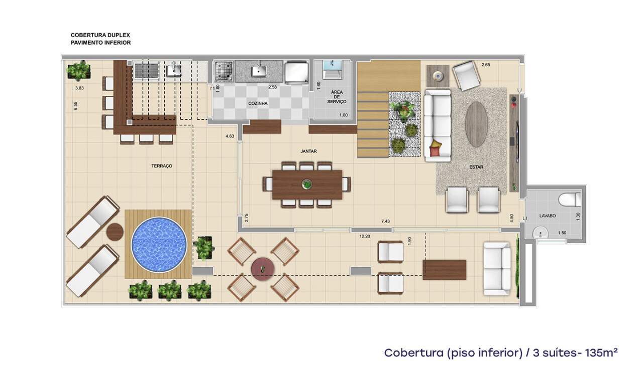 Cobertura à venda com 3 quartos, 135m² - Foto 6