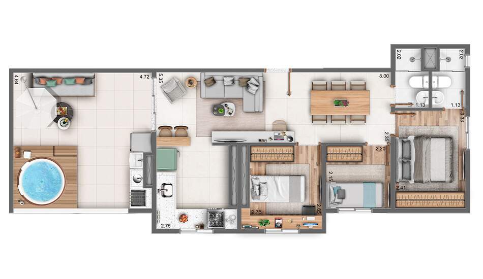 Apartamento à venda com 2 quartos, 38m² - Foto 22