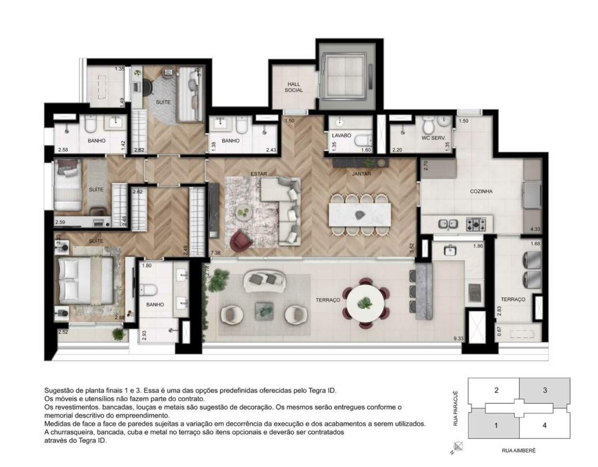 Apartamento à venda com 4 quartos, 157m² - Foto 15