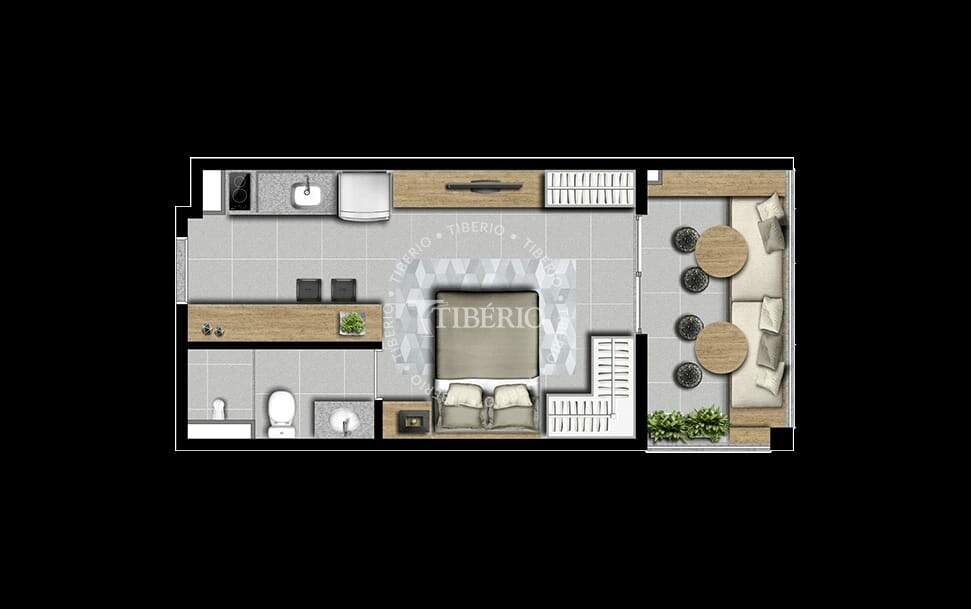 Apartamento à venda com 1 quarto, 31m² - Foto 6