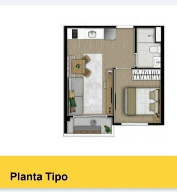 Apartamento à venda com 1 quarto, 29m² - Foto 4