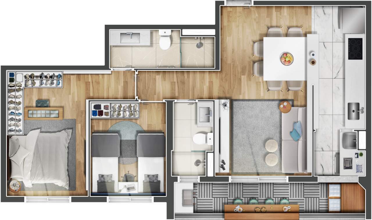 Apartamento à venda com 2 quartos, 43m² - Foto 10