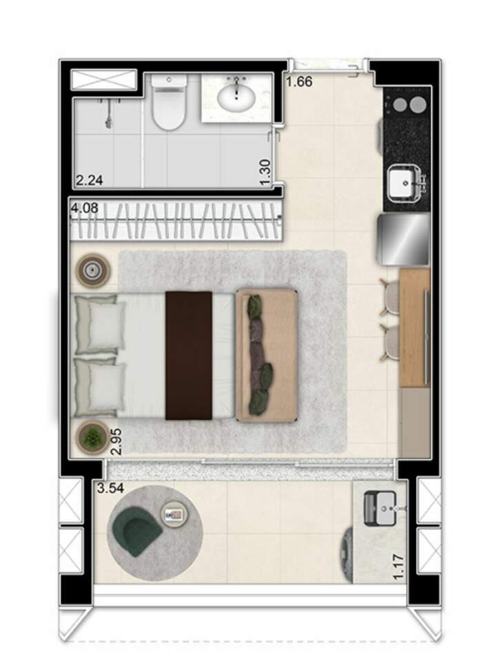 Apartamento à venda com 1 quarto, 25m² - Foto 18