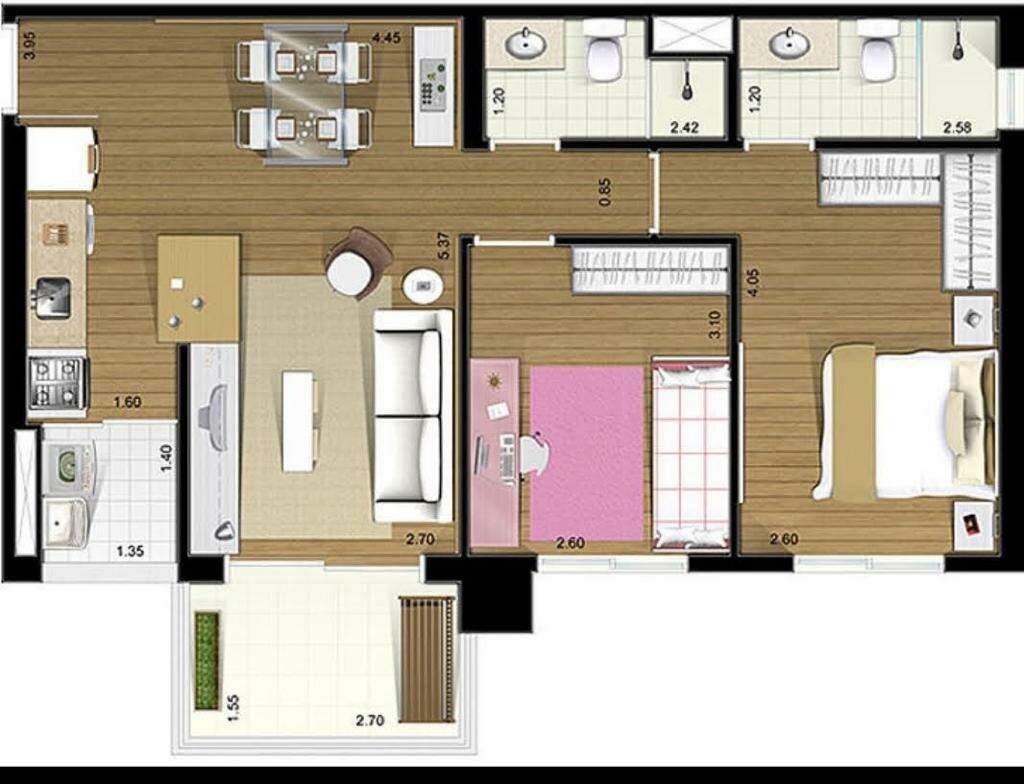 Apartamento à venda com 2 quartos, 62m² - Foto 11