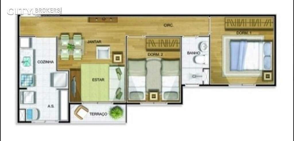 Apartamento à venda com 3 quartos, 62m² - Foto 19