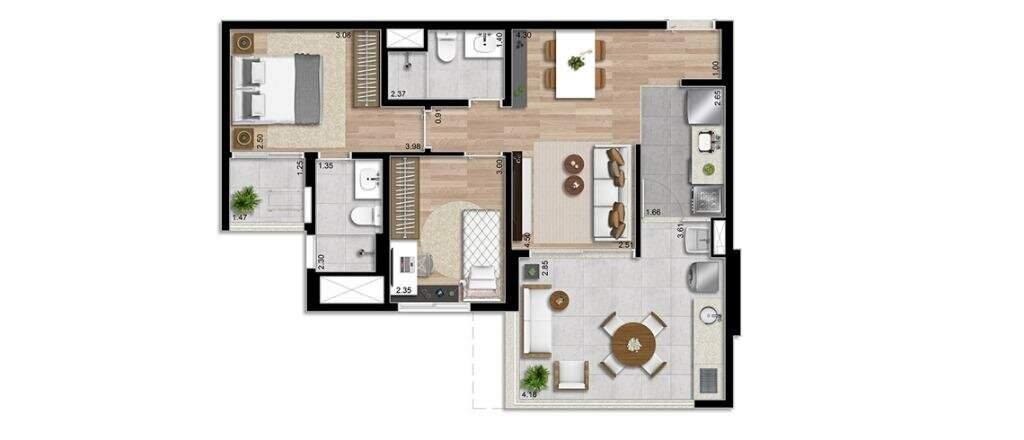 Apartamento à venda com 2 quartos, 67m² - Foto 23