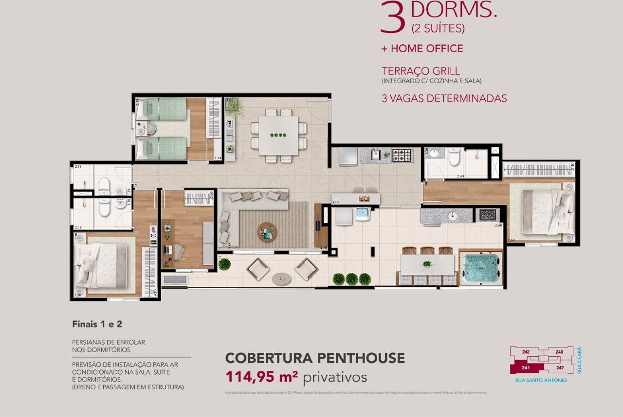 Apartamento à venda com 3 quartos, 69m² - Foto 17