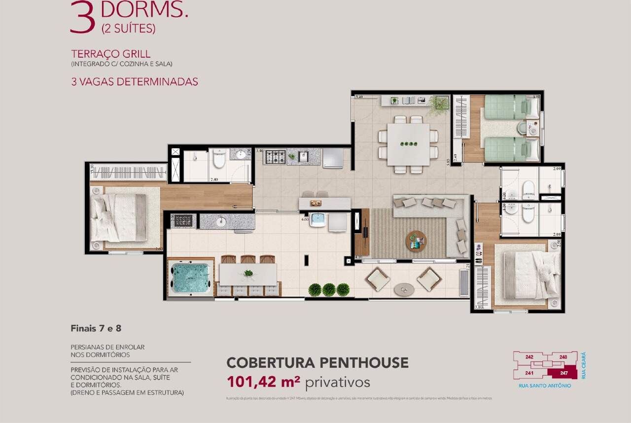 Apartamento à venda com 3 quartos, 69m² - Foto 16