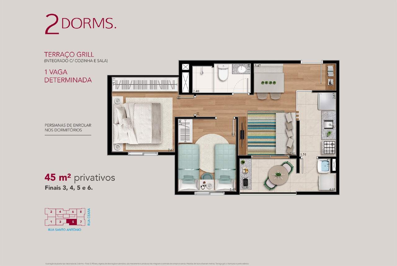 Apartamento à venda com 3 quartos, 69m² - Foto 13