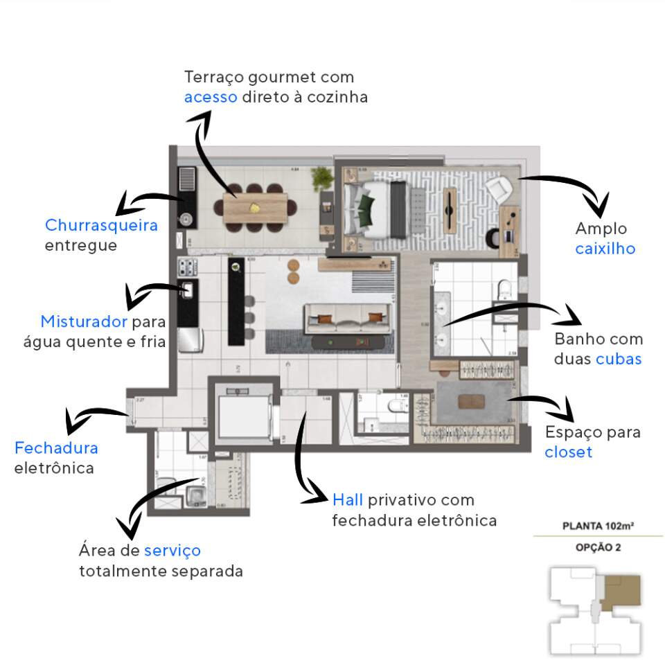 Apartamento à venda com 3 quartos, 149m² - Foto 13