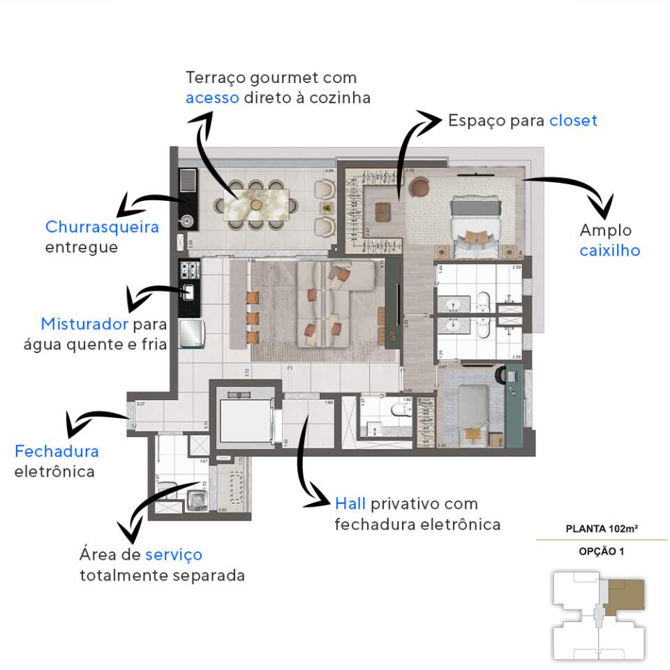 Apartamento à venda com 3 quartos, 149m² - Foto 15