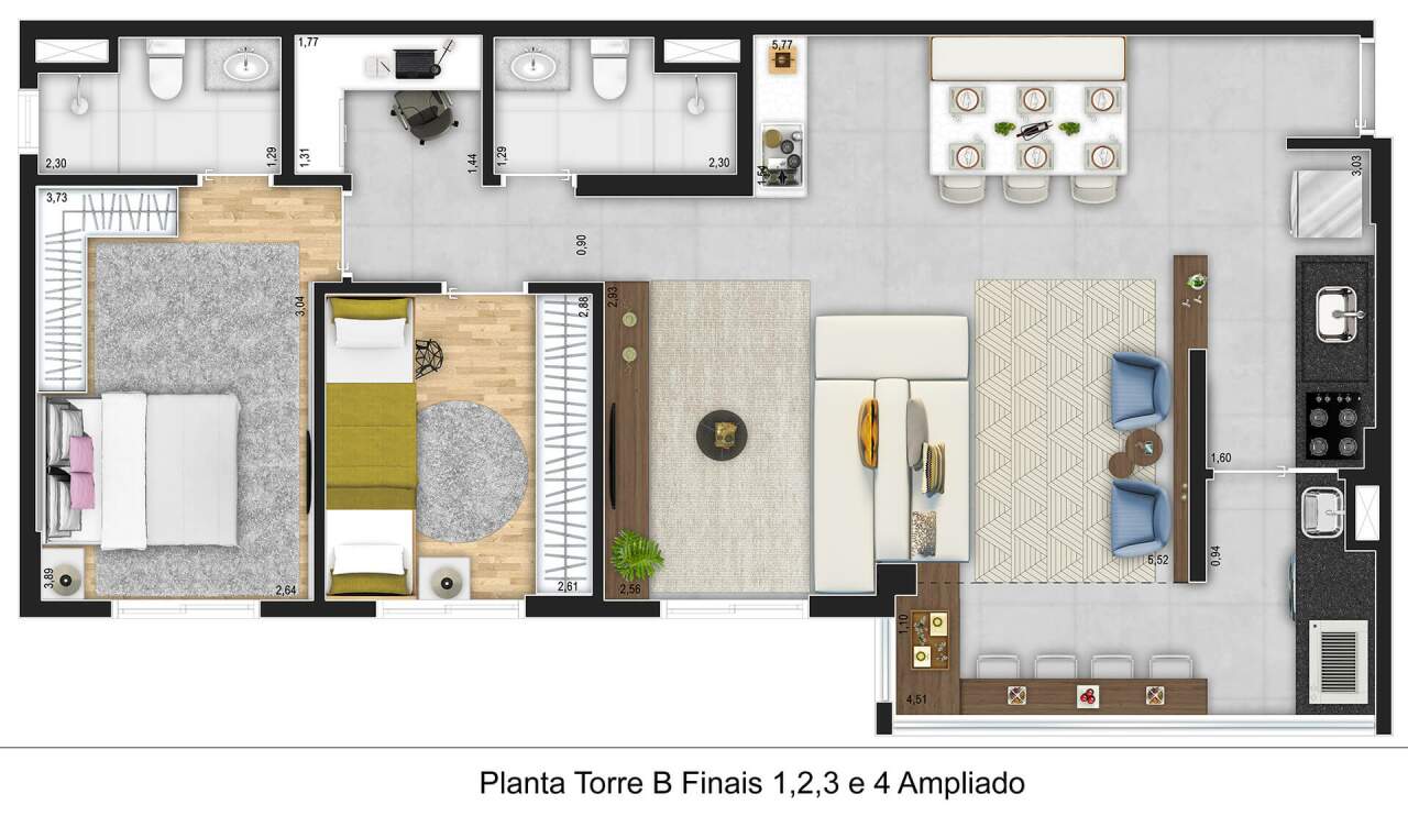 Apartamento à venda com 3 quartos, 80m² - Foto 28