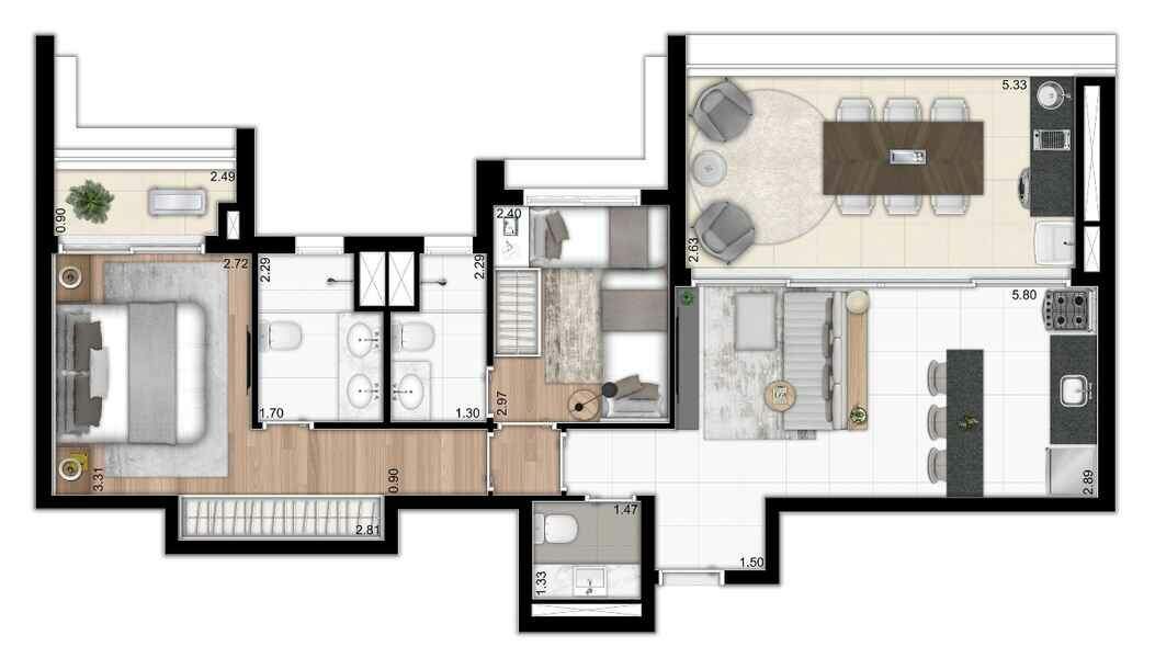 Apartamento à venda com 3 quartos, 122m² - Foto 20