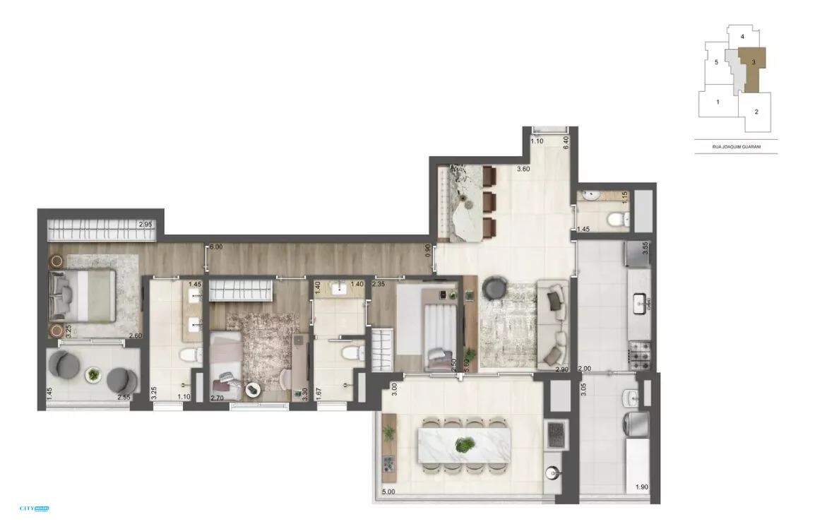 Apartamento à venda com 3 quartos, 110m² - Foto 8