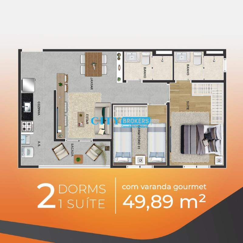 Apartamento à venda com 2 quartos, 48m² - Foto 23