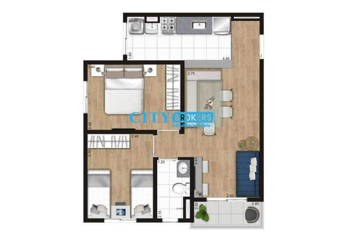 Apartamento à venda com 2 quartos, 48m² - Foto 15