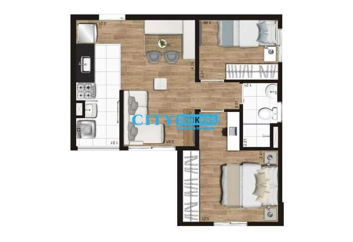 Apartamento à venda com 2 quartos, 40m² - Foto 14