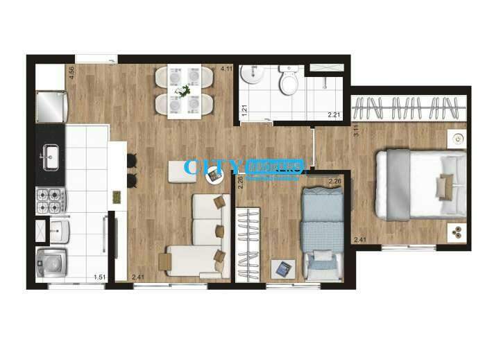 Apartamento à venda com 2 quartos, 40m² - Foto 12