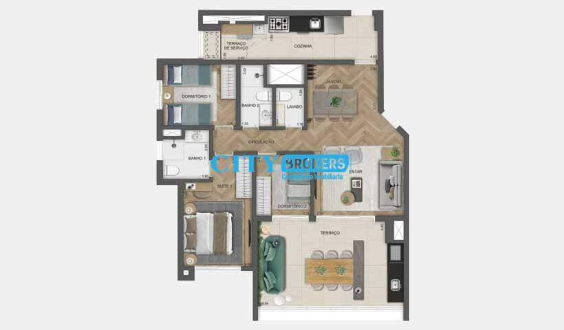 Apartamento à venda com 3 quartos, 105m² - Foto 26