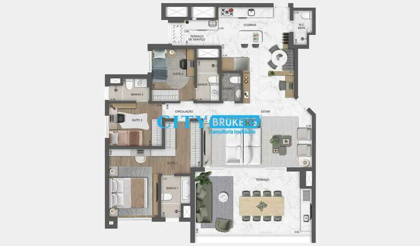 Apartamento à venda com 3 quartos, 105m² - Foto 23