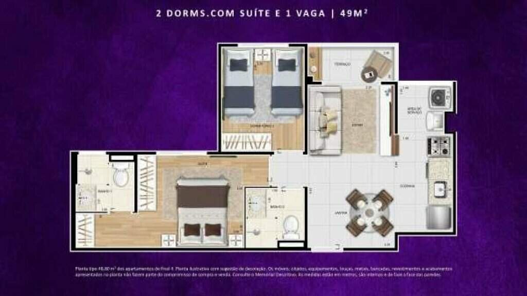 Apartamento à venda com 2 quartos, 54m² - Foto 12