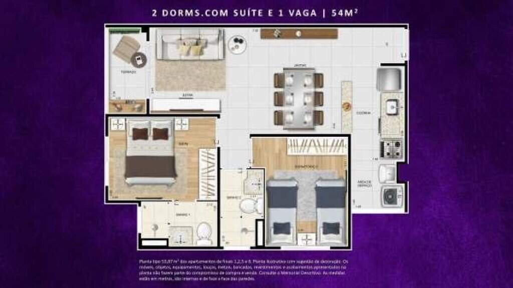 Apartamento à venda com 2 quartos, 54m² - Foto 13