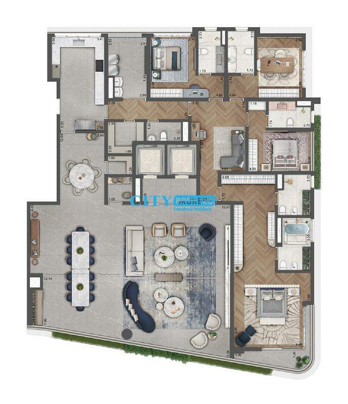 Apartamento à venda com 4 quartos, 360m² - Foto 28