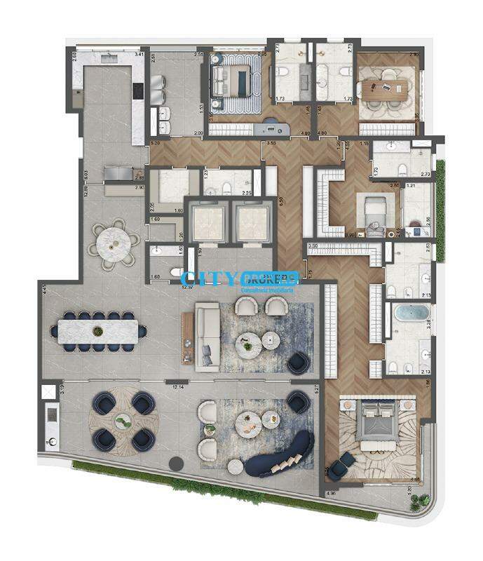 Apartamento à venda com 4 quartos, 360m² - Foto 29