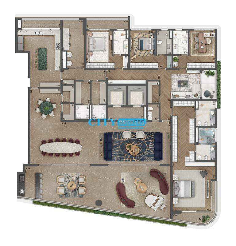 Apartamento à venda com 4 quartos, 360m² - Foto 27