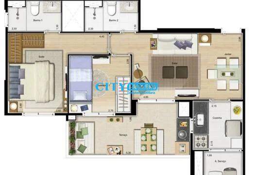 Apartamento à venda com 2 quartos, 65m² - Foto 19