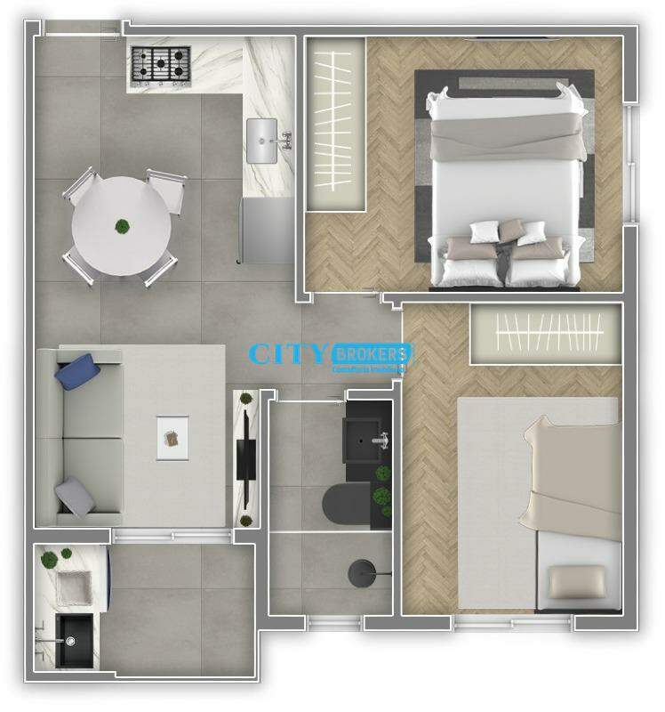 Apartamento à venda com 1 quarto, 31m² - Foto 6