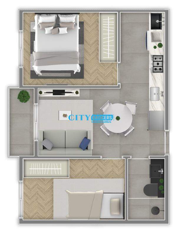 Apartamento à venda com 1 quarto, 31m² - Foto 5