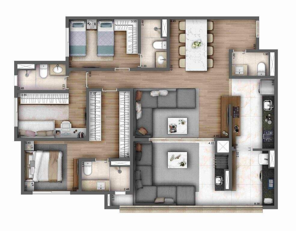 Apartamento à venda com 3 quartos, 119m² - Foto 12