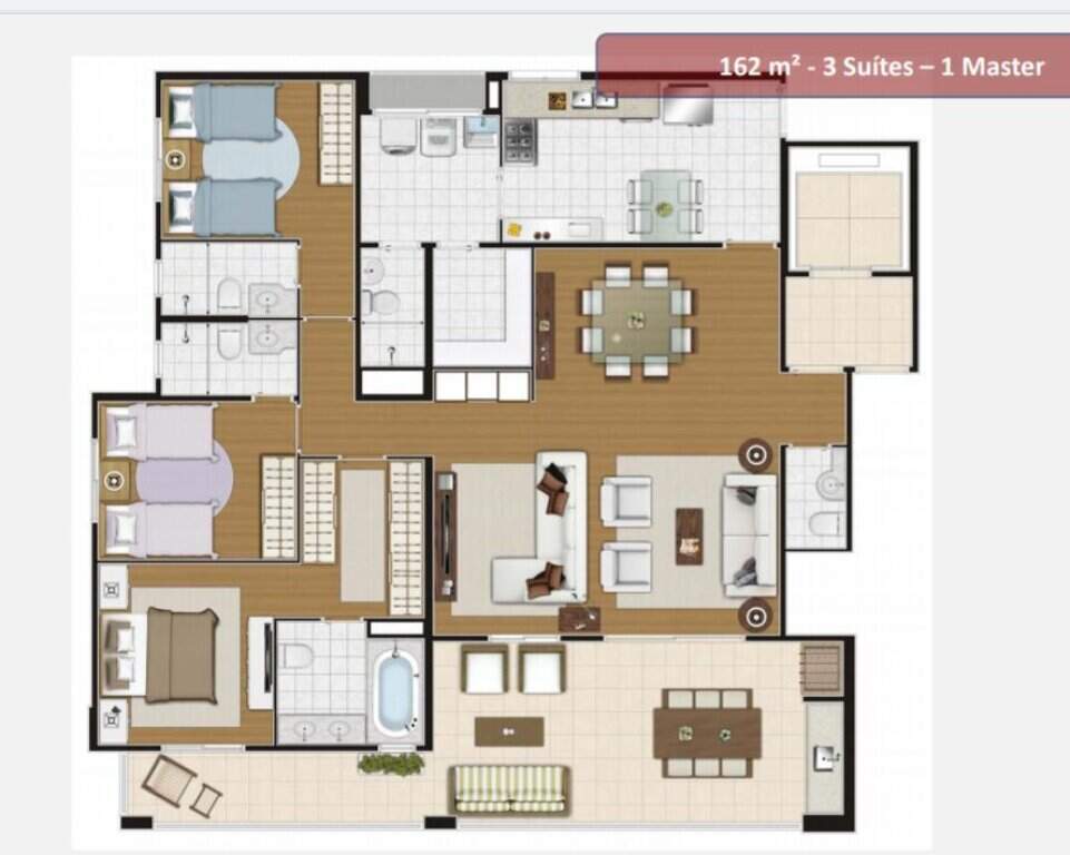 Apartamento à venda com 3 quartos, 170m² - Foto 8