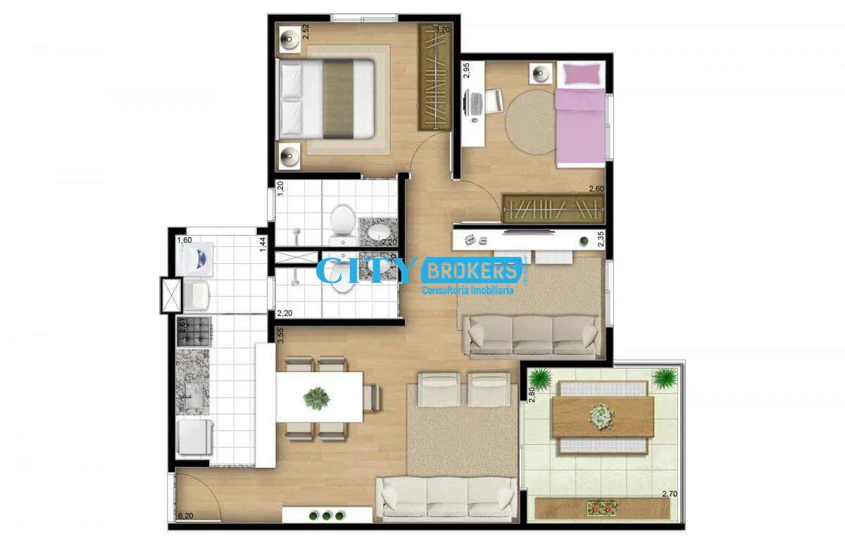 Apartamento à venda com 3 quartos, 69m² - Foto 10