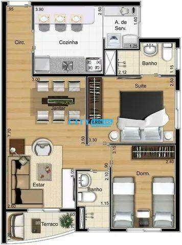 Apartamento para alugar com 2 quartos, 55m² - Foto 13