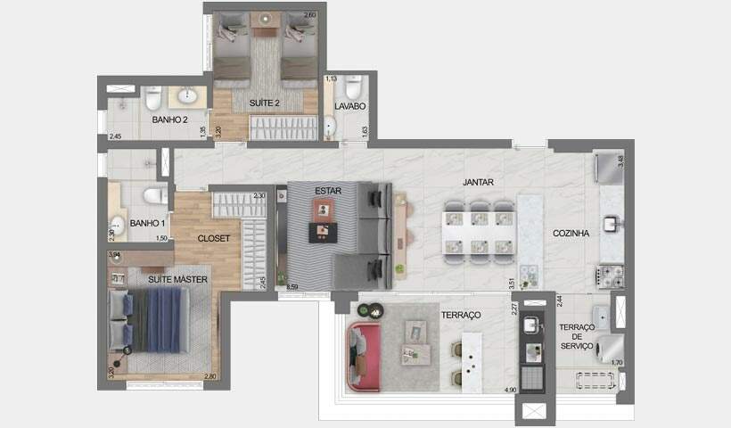 Apartamento à venda com 3 quartos, 92m² - Foto 20