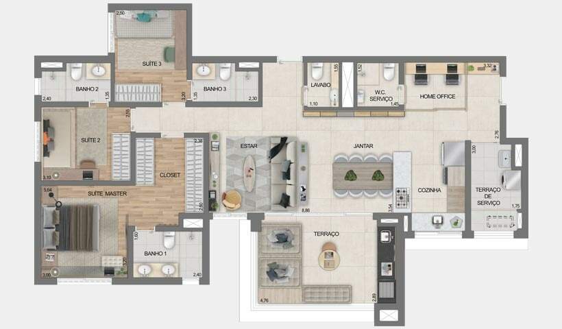 Apartamento à venda com 3 quartos, 92m² - Foto 24