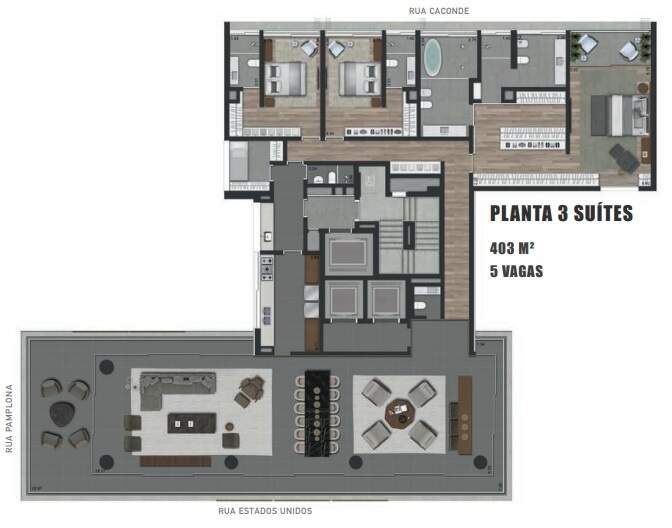 Apartamento à venda com 4 quartos, 403m² - Foto 4